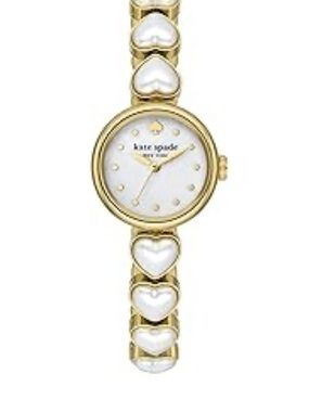 NWT Kate Spade Monroe Quartz and Heart Pearl Three-Hand Watch